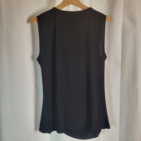 Black Draping Surplus Stretchy Top - Picture 2 of 10